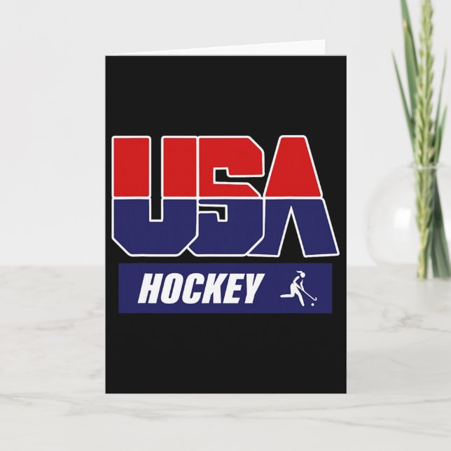 Usa Team Sports Men's Hockey  Karte (Vorderseite)