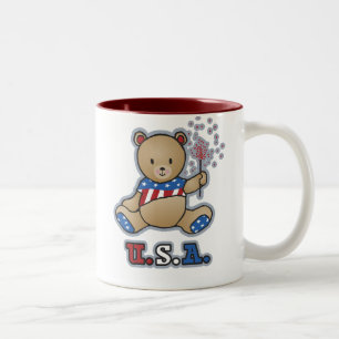 USA Teddy Bear Tasse