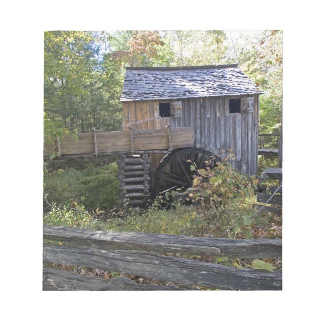 USA - Tennessee. Kabelmühle im Gebiet der Cades Co Notizblock (Vorderseite)