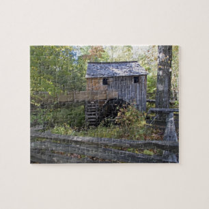 USA - Tennessee. Kabelmühle im Gebiet von Cades Co Puzzle