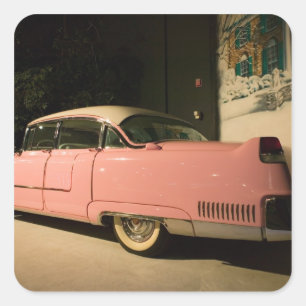 USA, Tennessee, Memphis, Elvis Presley 3 Quadratischer Aufkleber