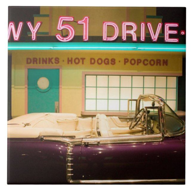 USA, Tennessee, Memphis: Elvis Presley Fliese (Vorderseite)