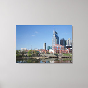 USA, Tennessee, Nashville. Cumberland Leinwanddruck