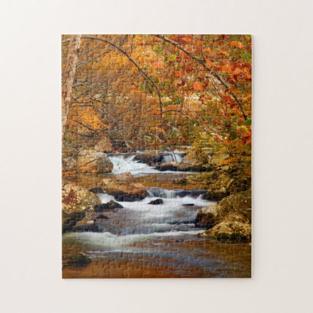USA, Tennessee. Rushing Mountain Creek Puzzle (Vertikal)
