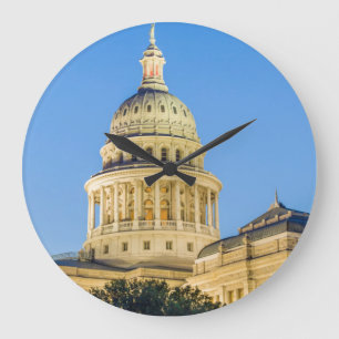 USA, Texas, Austin. Hauptstadts-Gebäude (1888) 3 Große Wanduhr