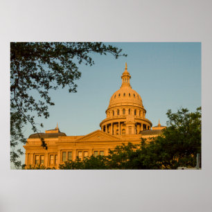 USA, Texas, Austin. Hauptstadts-Gebäude (1888) Poster