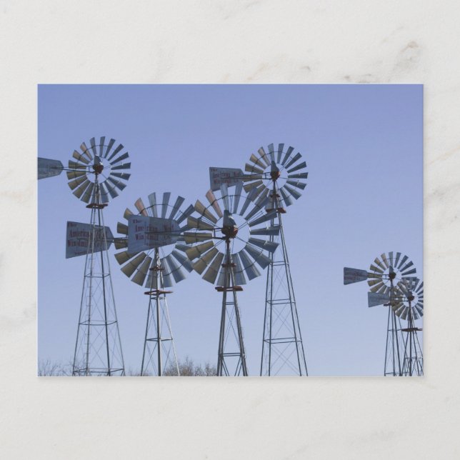 USA, TEXAS, Lubbock: American Wind Power Centre Postkarte (Vorderseite)