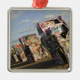 USA, TEXAS, Panhandle Area, Amarillo: Cadillac Silbernes Ornament