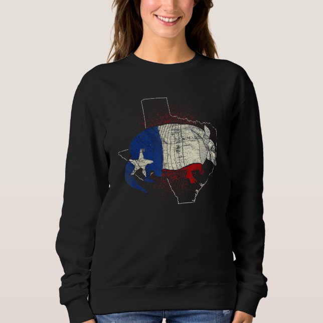 USA Texas Patriotic Wildlife Animal Texan Pride Ar Sweatshirt (Vorderseite)