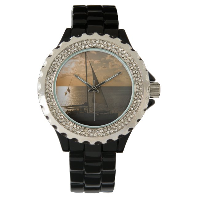 USA, Texas, South Padre Island. Präboat Armbanduhr (Vorderseite)