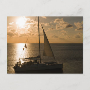 USA, Texas, South Padre Island. Präboat Postkarte