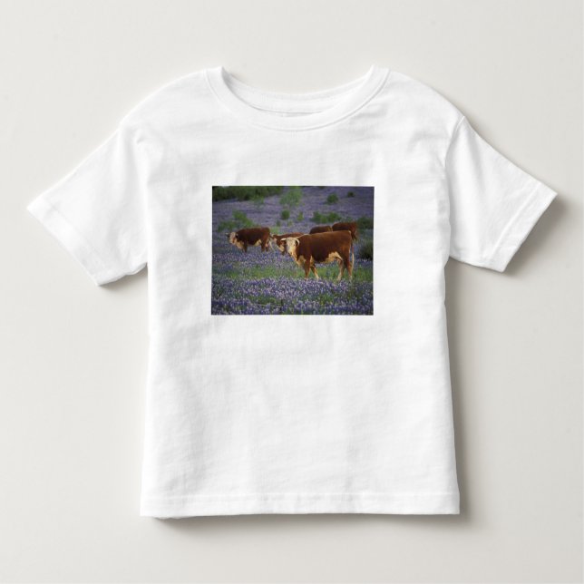 USA, Texas, Texas Hill Country, Hereford Kleinkind T-shirt (Vorderseite)