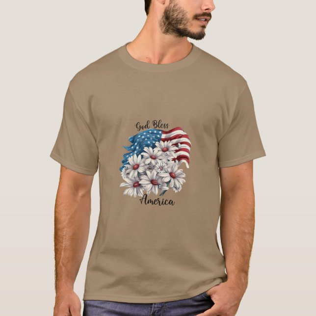 USA-Themed T-Shirts. T-Shirt (Vorderseite)