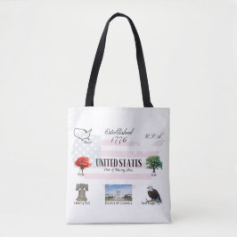 USA Themed Tote Bag