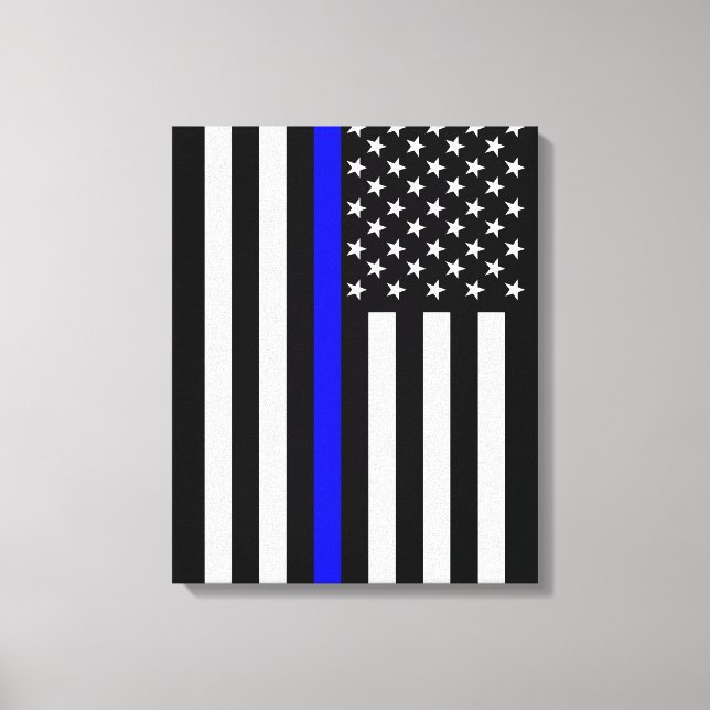 USA Thin Blue Line Leinwanddruck (Vorderseite)