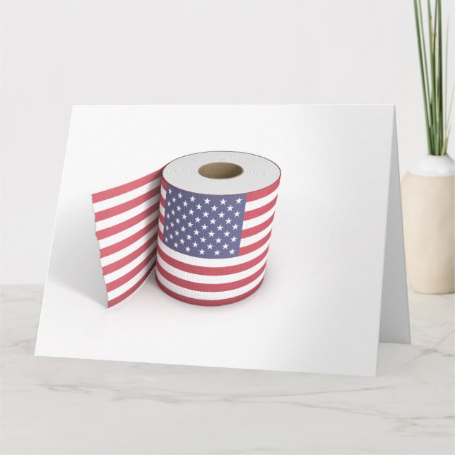 USA Toilettenpapier Karte (Vorderseite)