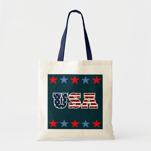 USA Tote Bag Tragetasche (Vorne)