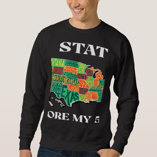USA Travel  Visit 50 States Map 1 Sweatshirt (Vorderseite)