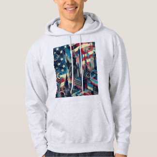 USA-Trendy-Hoodie – Weiches Material, moderne Stra Hoodie