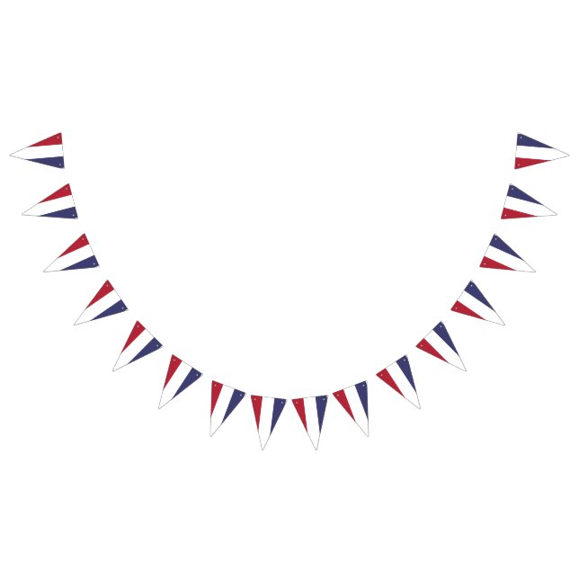 USA Triangle Bunting Flags for Patriotic Decor Wimpelkette (Alle)
