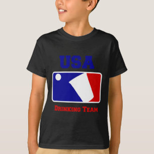 USA-Trinkteam Lustige Party Beer-Pong-Spiel  T-Shirt