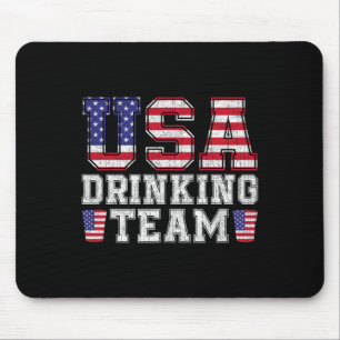 Usa Trinkteam Lustiger Biertrinker Liebhaber 4. Mousepad