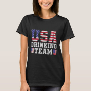 Usa Trinkteam Lustiger Biertrinker Liebhaber 4. T-Shirt