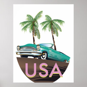 USA Tropisch Poster