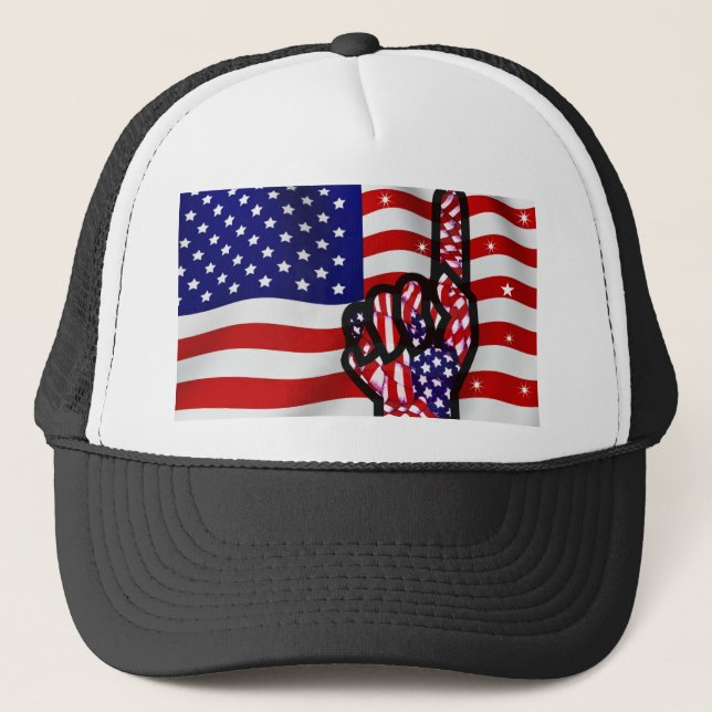 USA!_ TRUCKERKAPPE (Vorderseite)
