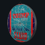 USA Trump Sie sind eingestellt! United Wir Stand A Dartscheibe<br><div class="desc">USA Trump Sie sind eingestellt! United We Stand Art Print Diese beeindruckende politische Kunst druckt Features kühn Typografie mit der Nachricht "USA Trump You Are Hired! "Vereint stehen wir", was eine starke Erklärung von Patriotismus und Führung darstellt. Die Mischung aus kräftigen Rot-, Weiß- und Blautönen mit aquamarinem Hintergrund schafft ein...</div>