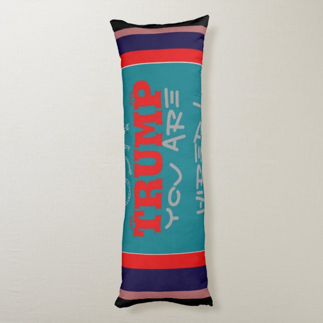 USA Trump Sie sind eingestellt! United Wir Stand A Seitenschläferkissen (Rückseite (Vertikal))