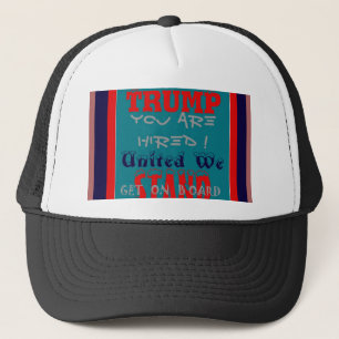 USA Trump You Are Hired! United We Stand Kunstprin Truckerkappe
