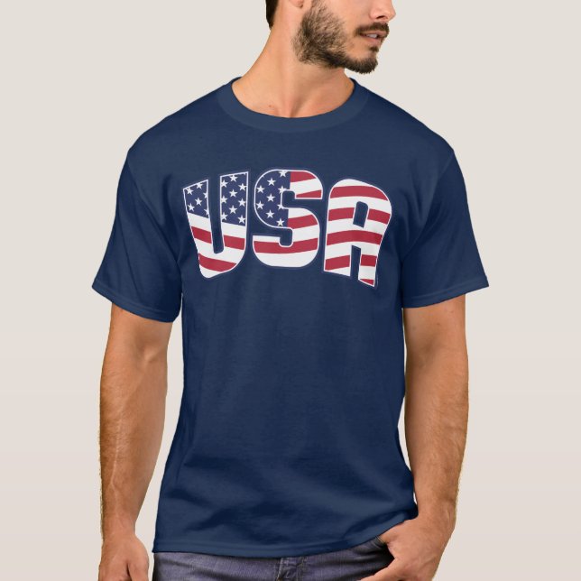 USA Tshirt Patriotic American Flag 4. Juli (Vorderseite)