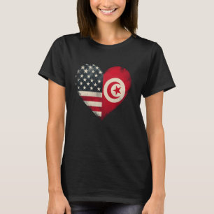 USA Tunesien Herzstück "Duale Citizenship" T-Shirt