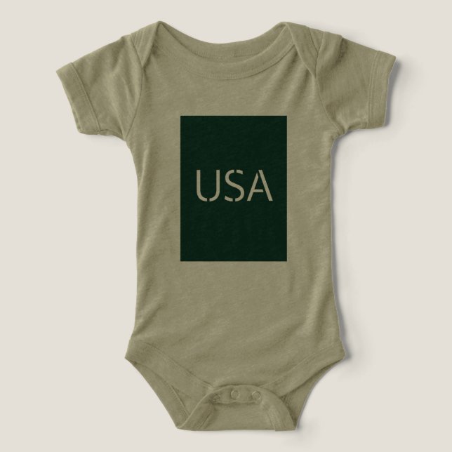 "USA Typografie in Green - Stylish & Bold Text Des (Design Vorderseite)