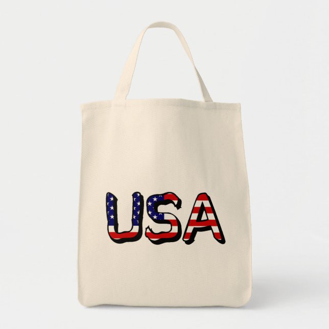 USA überlagern sich auf US Flag gtt Tragetasche (Vorne)