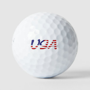 USA überlagert auf US-Flagge be6 gbcnt Golfball