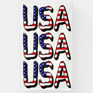 USA überlagert auf US-Flagge (v) Banner
