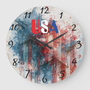 USA-Uhr Große Wanduhr