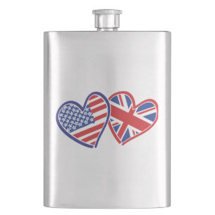 USA - UK-Liebe Flachmann