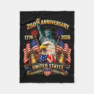 USA Unabhängigkeit 250. Jahrestag 1776 2026 Fleecedecke