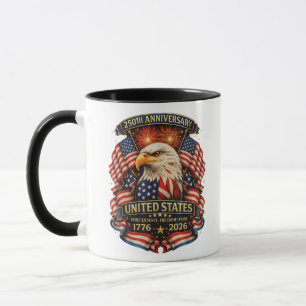 USA Unabhängigkeit 250. Jubiläum 1776 2026 Patri Tasse