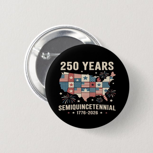 USA Unabhängigkeit 250. Jubiläum  Button (Vorne & Hinten)