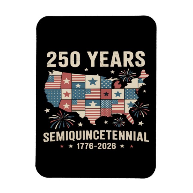 USA Unabhängigkeit 250. Jubiläum Magnet (Vertikal)
