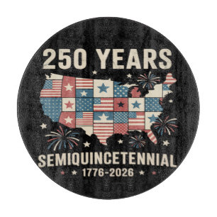 USA Unabhängigkeit 250. Jubiläum Schneidebrett