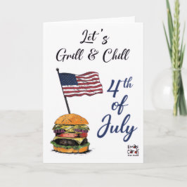 USA Unabhängigkeitstag - Chillen Karte