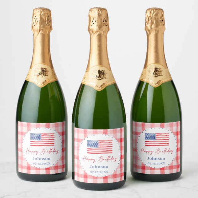 USA Unabhängigkeitstag Geburtstag (Flaschen)