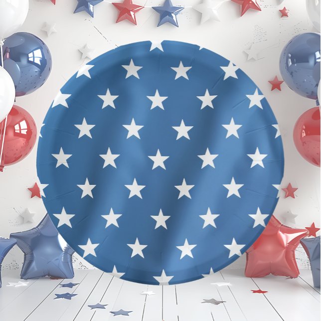 USA Unabhängigkeitstag Sterne Pappteller (Von Creator hochgeladen)