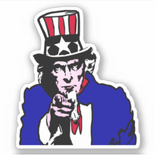 USA Uncle Sam Aufkleber
