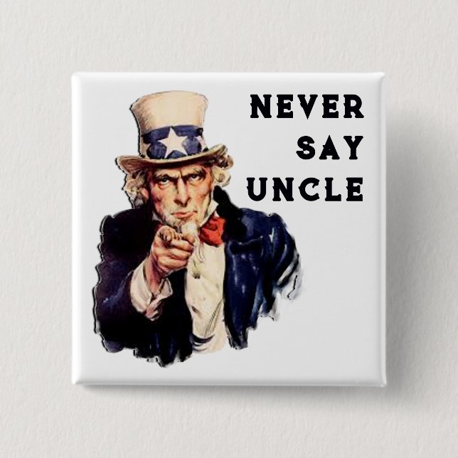 USA Uncle Sam Pinback Button (Vorderseite)